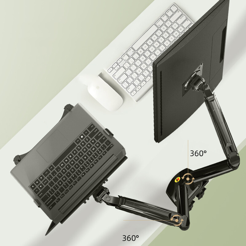 Desktop NB F160 + FP-2 Gas Spring Dual Arm for 17"-27" Monitor Holder  — photo 3