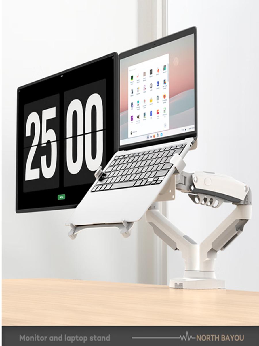 Desktop NB F160 + FP-2 Gas Spring Dual Arm for 17"-27" Monitor Holder  — photo 4