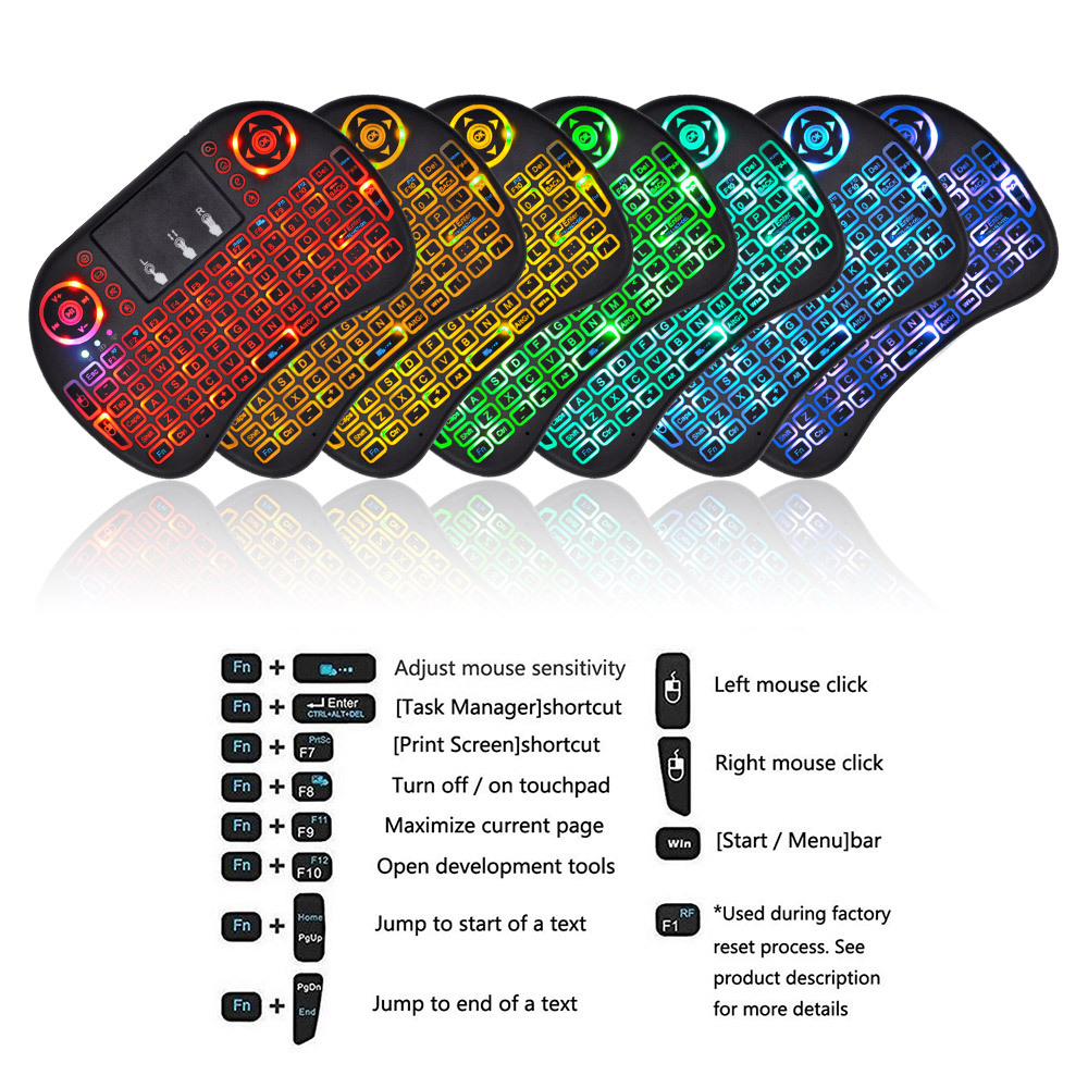 2.4G Air Mouse with Touchpad Keyboard i8 Arabic French Spanish Russian — photo 2