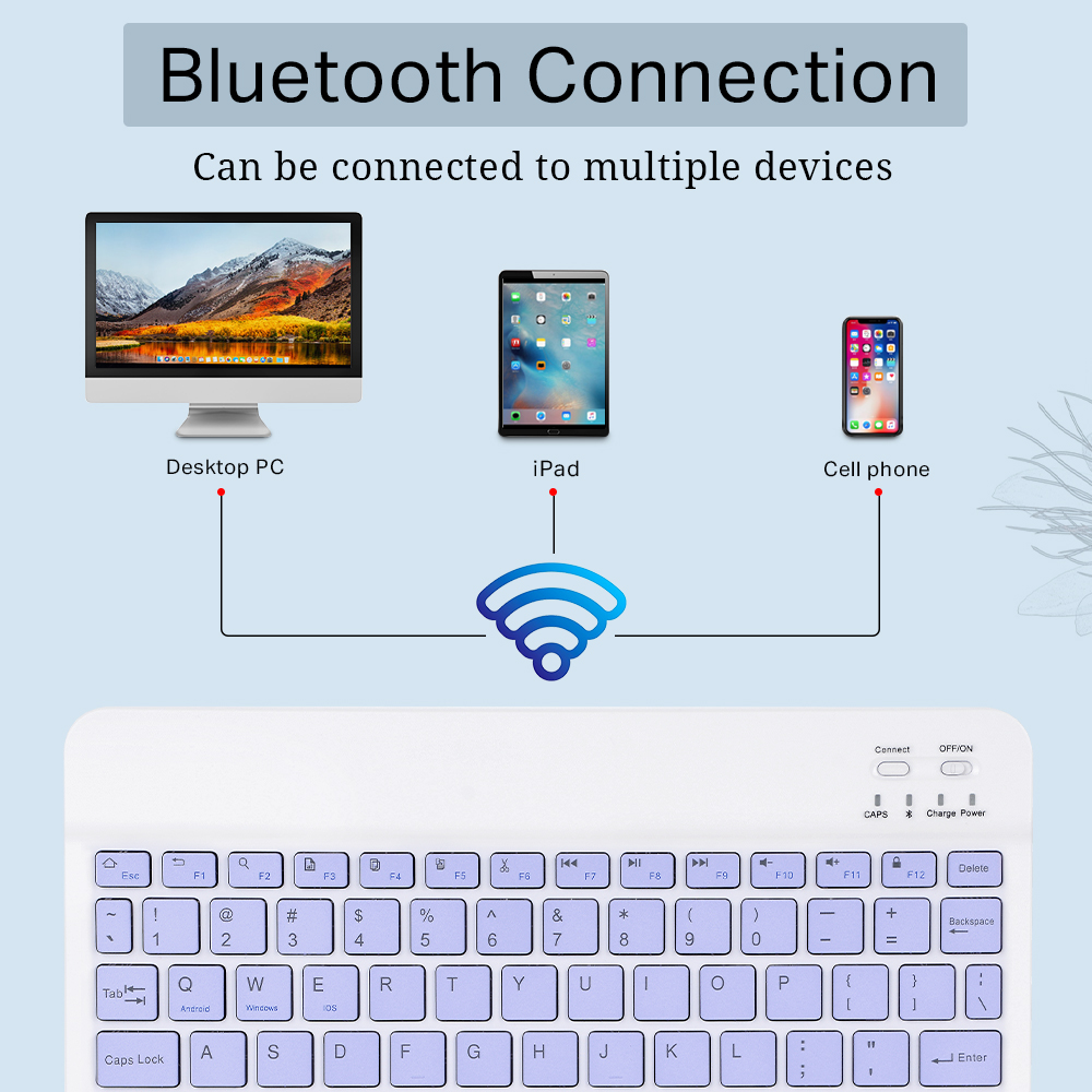 Mini Wireless Keyboard Bluetooth Keyboard For ipad Phone Tablet Portab — photo 2