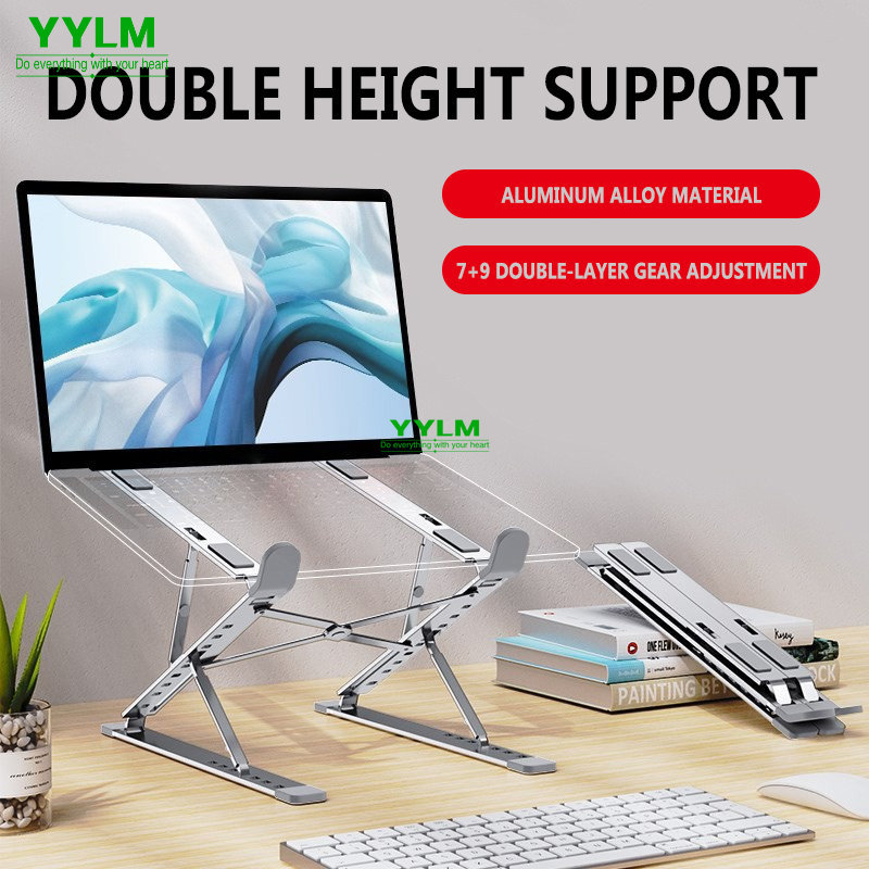 YYLM N8 Laptop Stand Aluminum for Macbook Adjustable Portable More Stabe Laptop Stand Cool