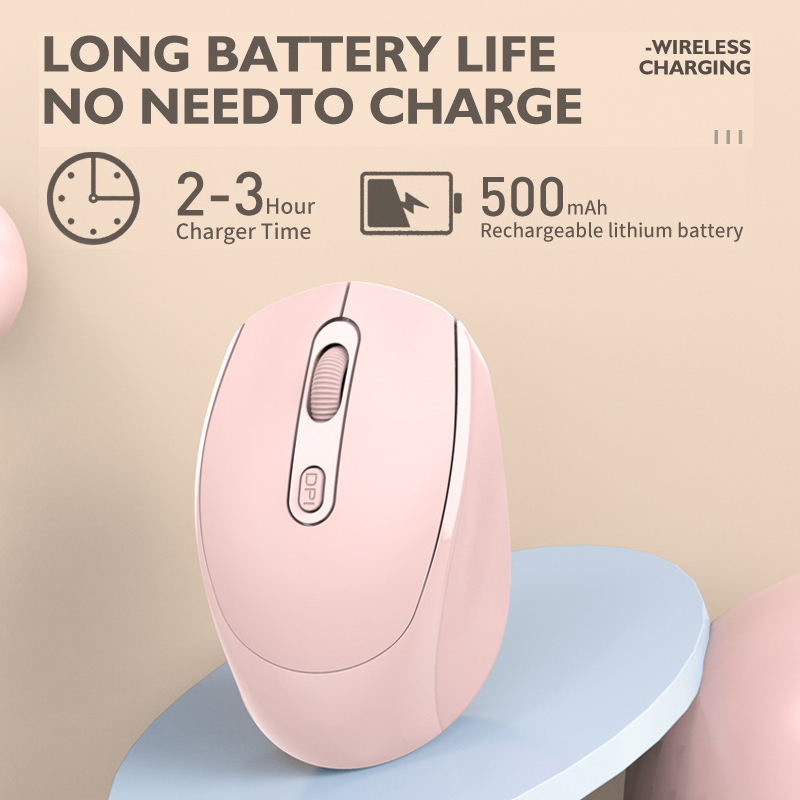 Rechargeable Bluetooth-compatible Wireless Mouse 2.4G Optical Mice wit — photo 3
