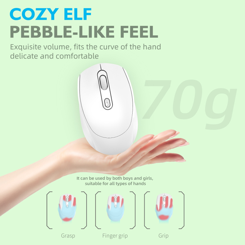 Rechargeable Bluetooth-compatible Wireless Mouse 2.4G Optical Mice wit — photo 5