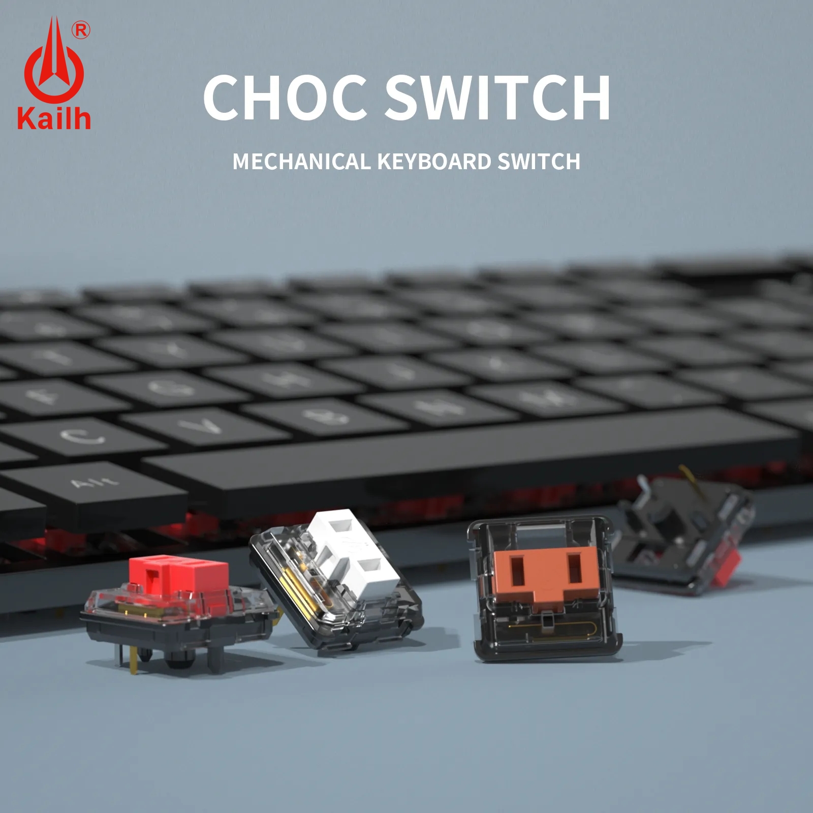 1/3/5pcs Kailh Choc Low Profile Switch 1350 RGB SMD forr Mechanical Keyboard Switch White 