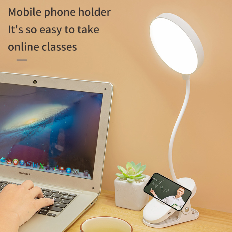 Led Table Lamp USB Rechargeable Night Light With Folding Clamp Study S — photo 5