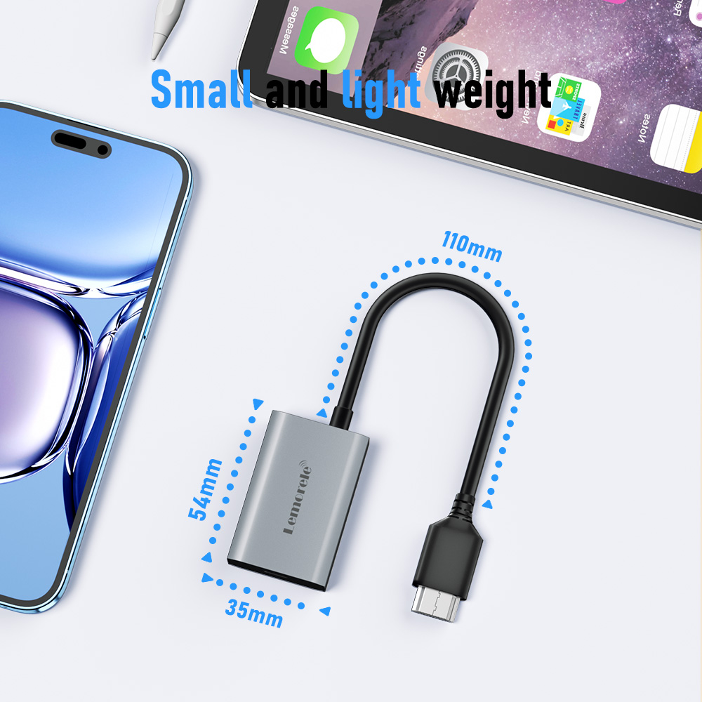 Lemorele HDMI to TYPE-C Adapter 4K 60HZ USB-c Portable Video Adapter F — photo 5
