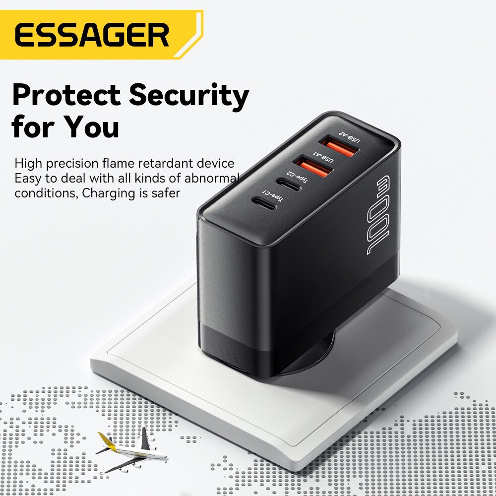 Essager 100W GaN USB Type C Caricabatterie PD QC Quick Charge 4.0 3.0  — photo 3