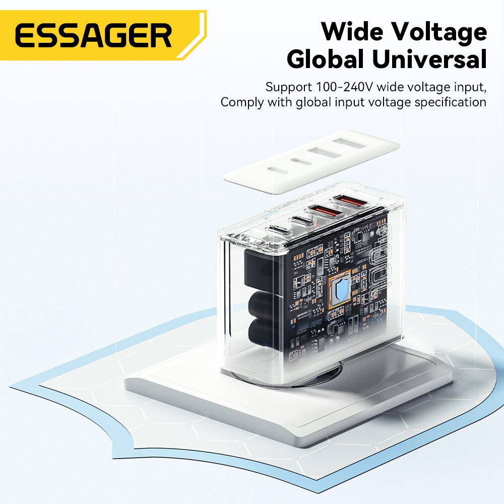Essager 100W GaN USB Type C Caricabatterie PD QC Quick Charge 4.0 3.0  — photo 6