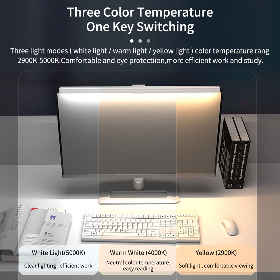 50cm Computer Monitor Light Bar Screen Hanging Lights Stepless Dimming — photo 2