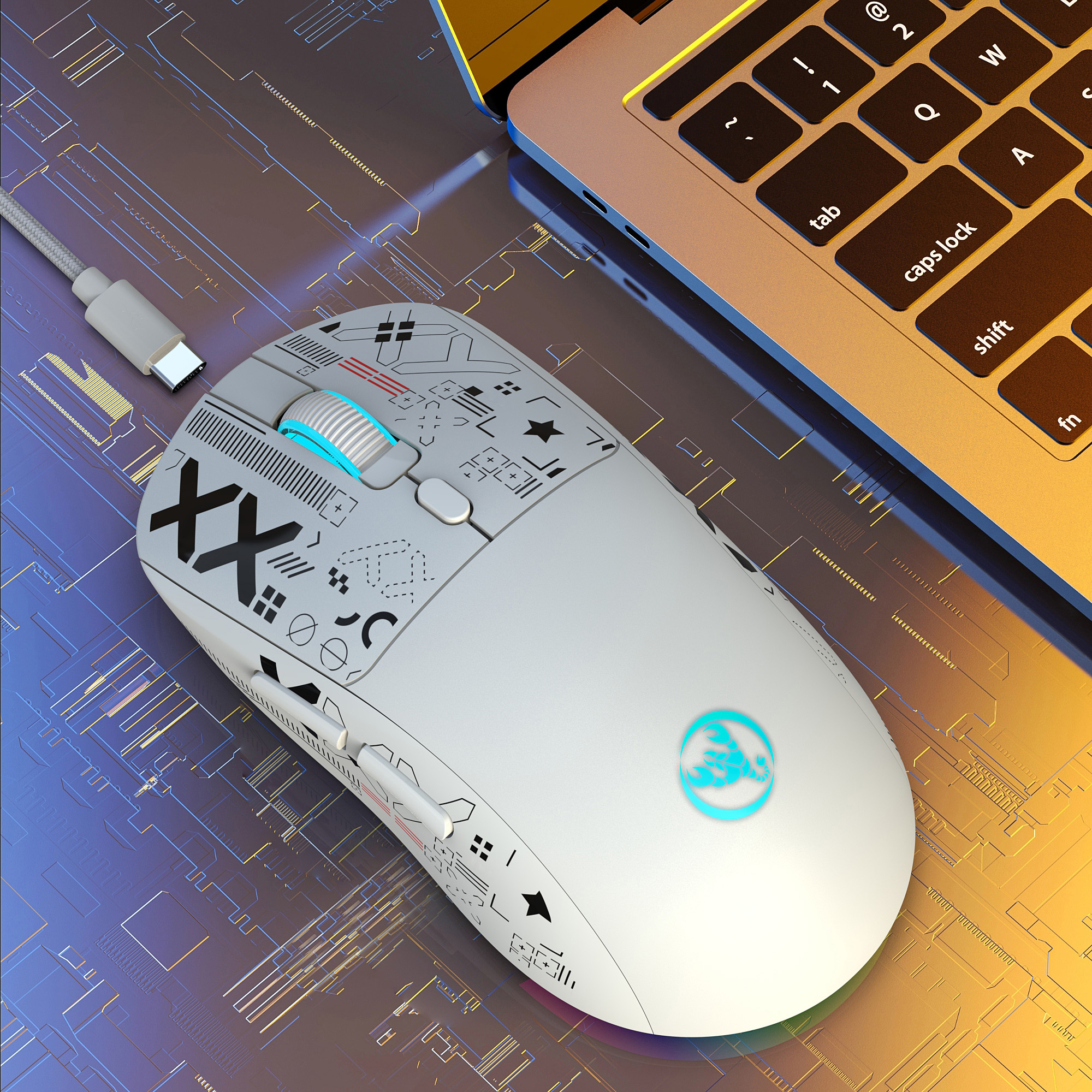 T90 Wireless Bluetooth Mouse RGB (BT1/BT2+ USB) 2.4GHz Rechargeable Silent Bluetooth Wirel