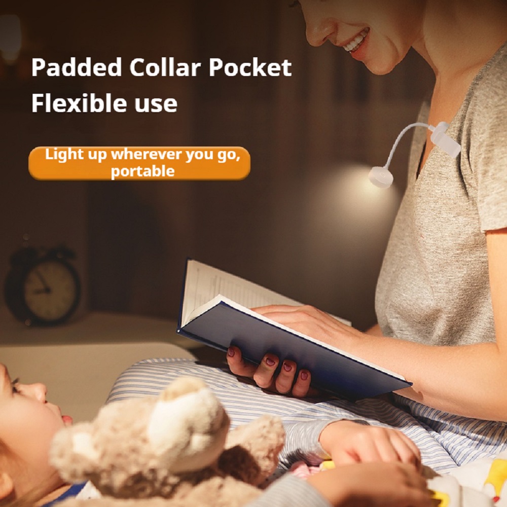 Mini Clip Book Lamp LED Table Lamp Eye Protection 3 Colors Battery Pow — photo 5
