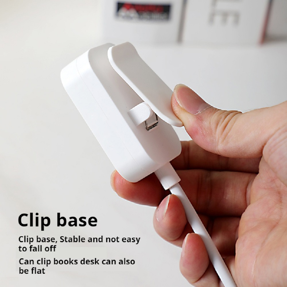 Mini Clip Book Lamp LED Table Lamp Eye Protection 3 Colors Battery Pow — photo 6