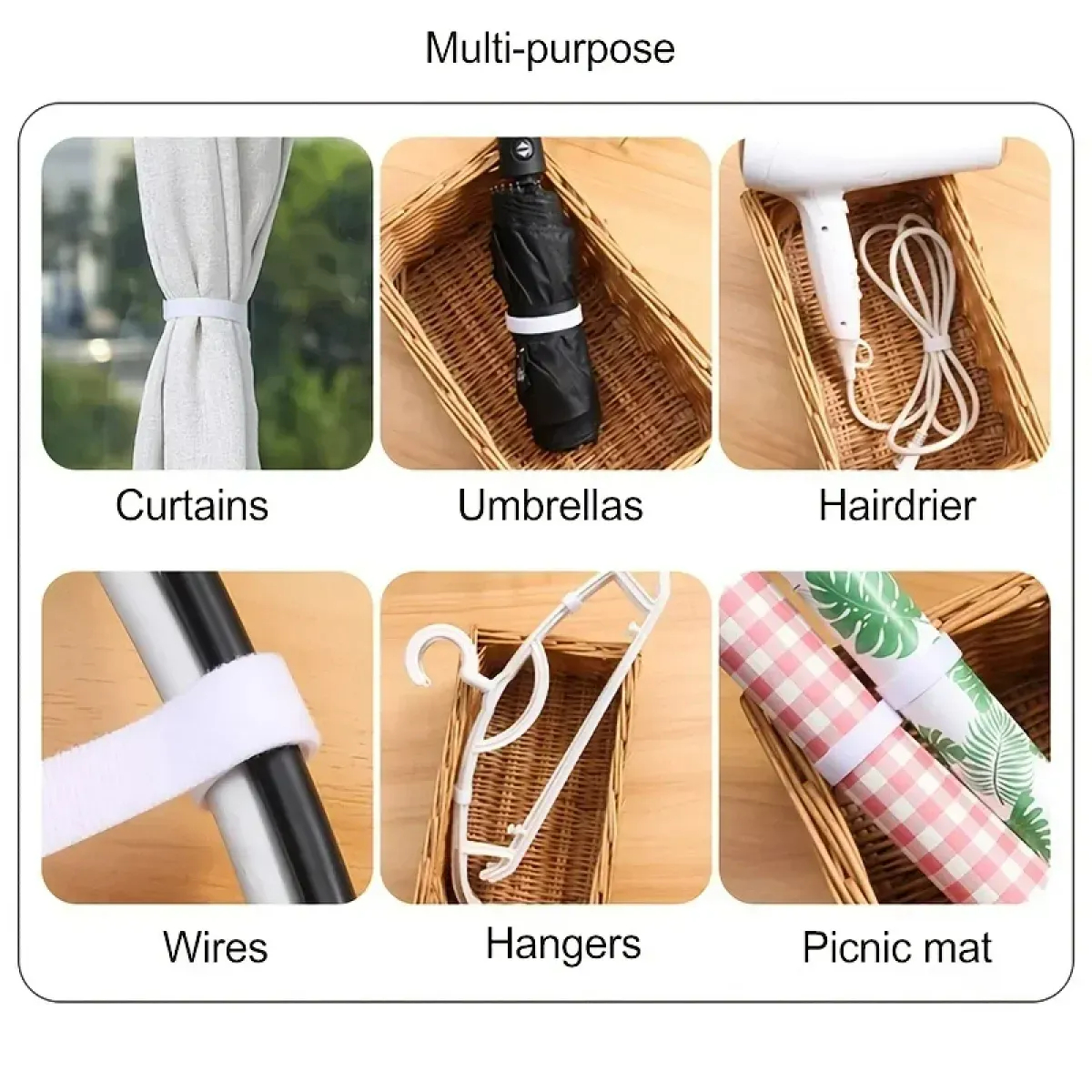 3M Hook and Loop Fastener Cable Organizer Cable Ties Wire Winder Keepe — photo 2