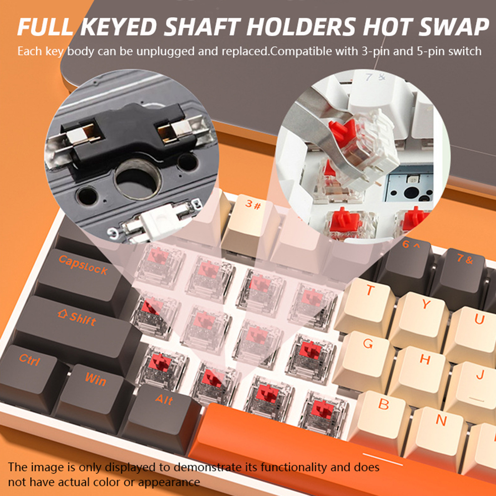 G68 Gaming Mechanical keyboard Wireless/Bluetooth Hot-Swappable 65% Ke — photo 5