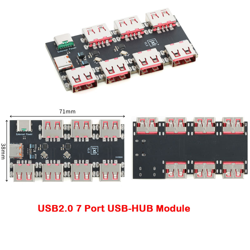 1-10Pc USBHUB USB2.0 7 4-port Controller Expansion Module USB 2.0 to 4 — photo 5