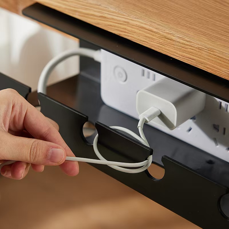 ISRTAO Under Desk Cable Management Cable Tray Under Desk With Clamp Po — photo 5