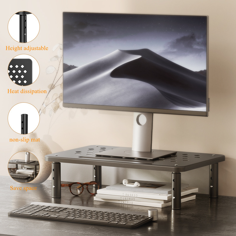 Adjustable computer Rack Telescopic Desk Monitor Holder Elevated PC Sc — photo 3