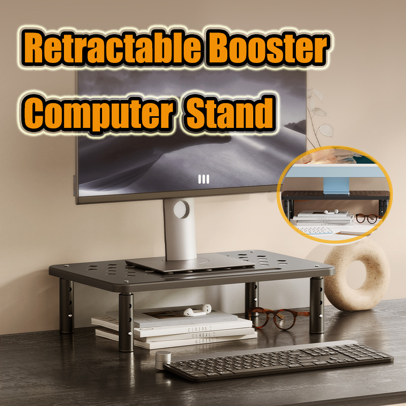 Adjustable computer Rack Telescopic Desk Monitor Holder Elevated PC Screen Stand Reduce Ne
