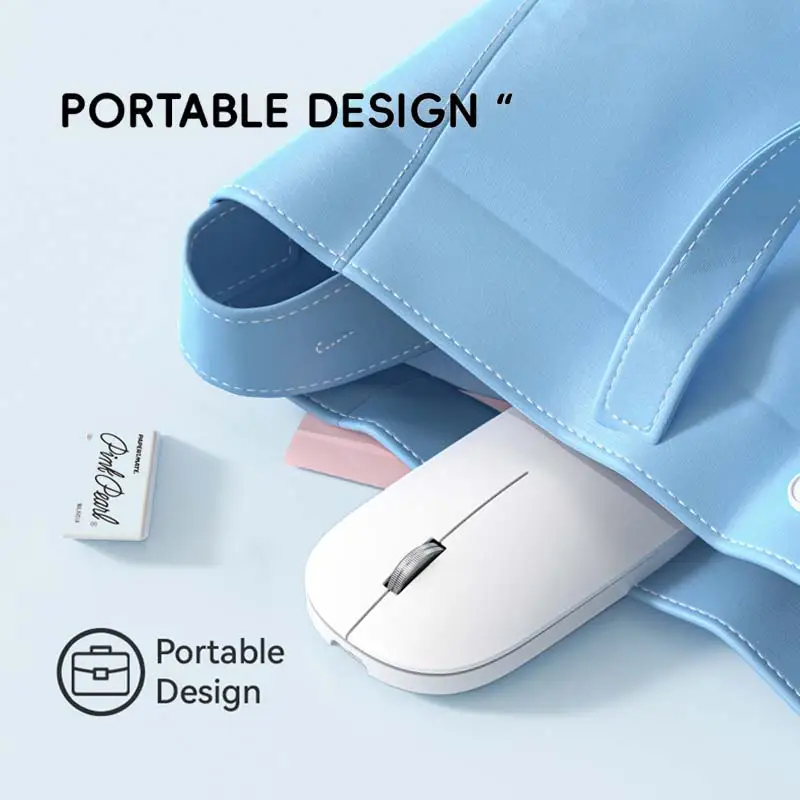 New Wireless Mouse Type-C Charging Silent Click Portable Office Ergono — photo 5