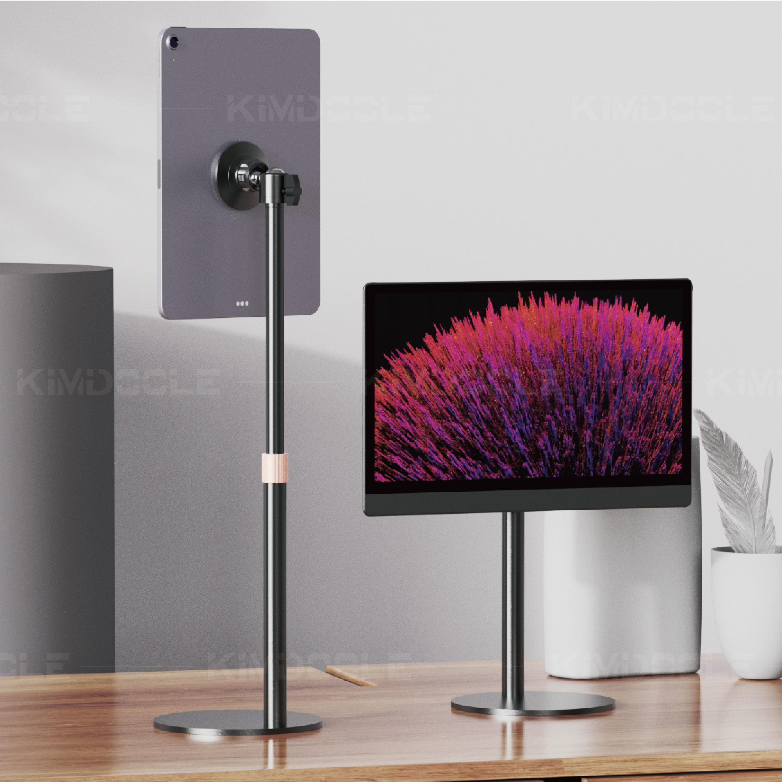Artpowers Portable Monitor Stand Height Adjustable Magnetic Monitor Tablet Stand Free Stan