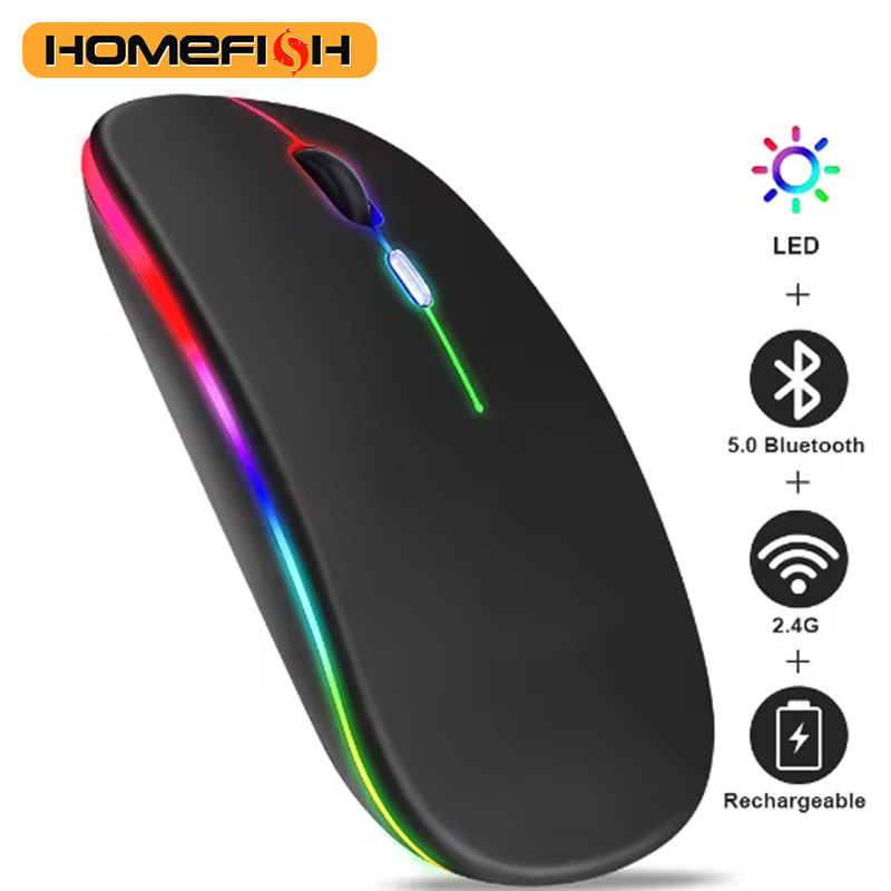 HOMEFISH PHONEPACE Dual Mode Wireless Mouse 2.4G Bluetooth Rechargeabl — photo 2