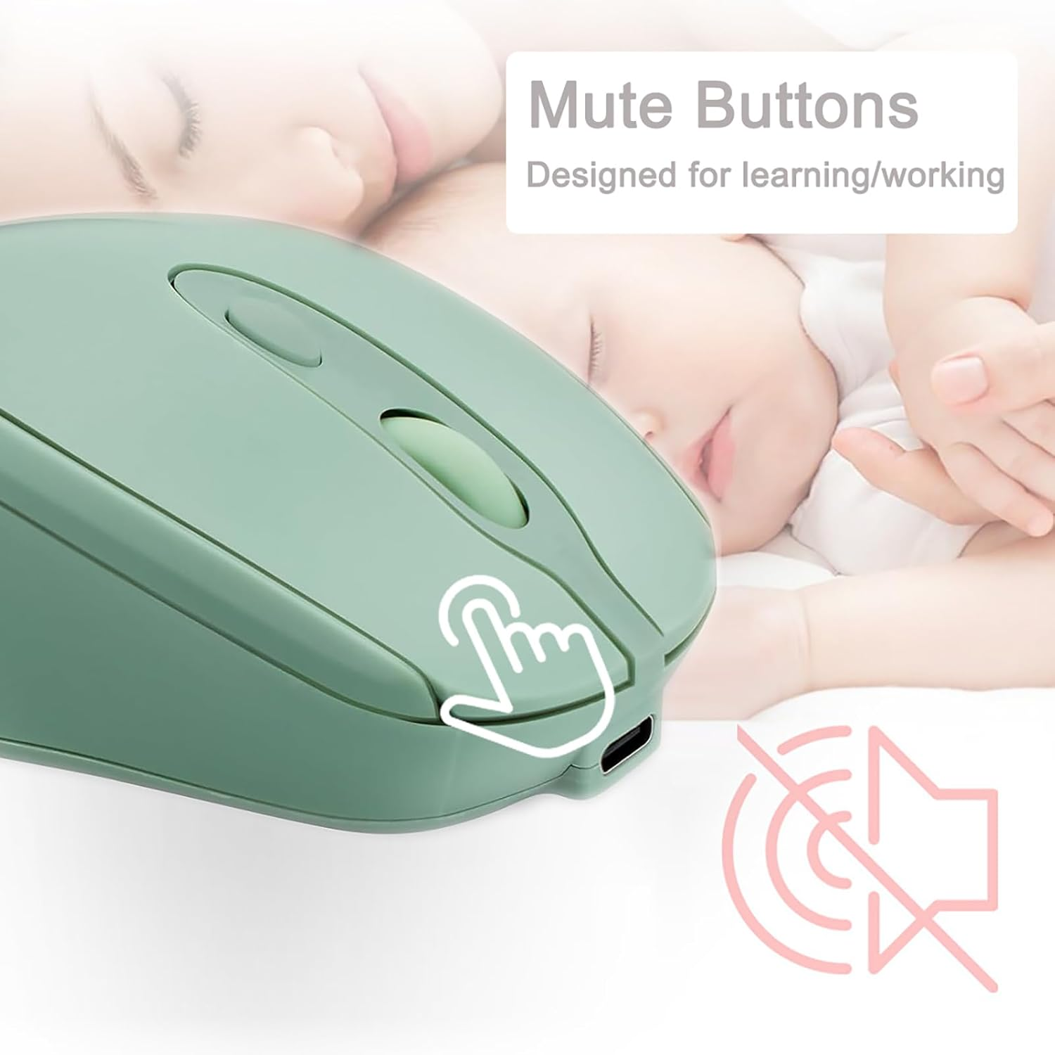 Rechargeable Wireless Gaming Mouse 2.4G Bluetooth-Compatible Wireless  — photo 6