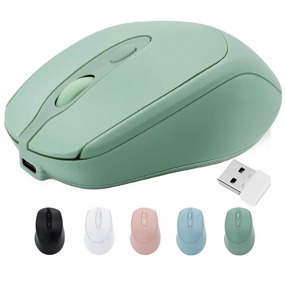 Rechargeable Wireless Gaming Mouse 2.4G Bluetooth-Compatible Wireless Mouse USB Silent Gam