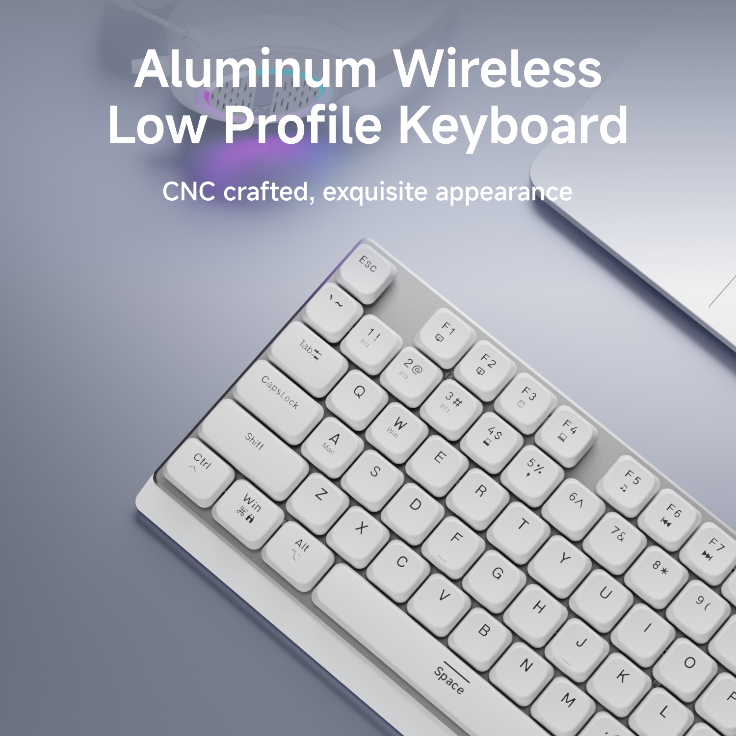 EWEADN Wireless Low-Profile Mechanical Gaming Keyboard, Slim Ergonomic — photo 3