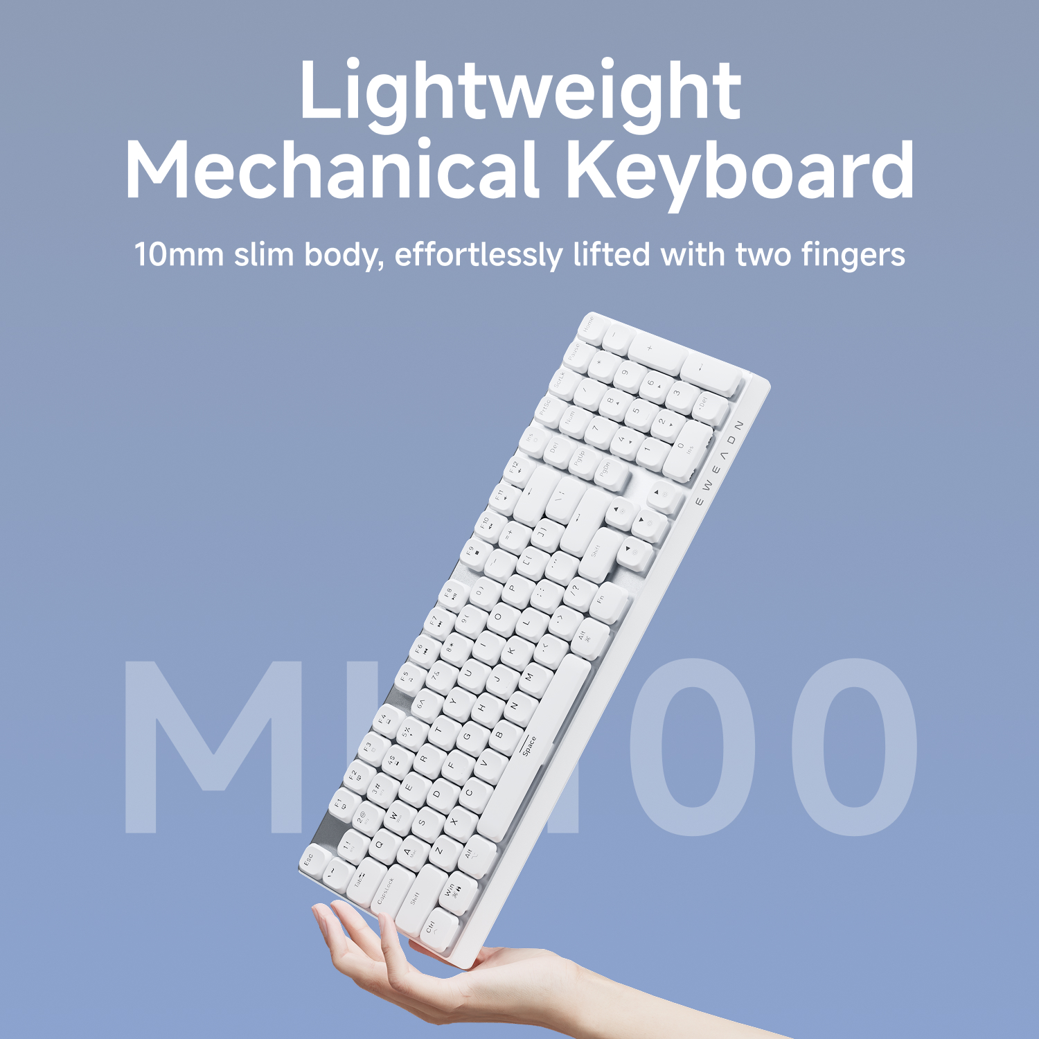 EWEADN Wireless Low-Profile Mechanical Gaming Keyboard, Slim Ergonomic — photo 6