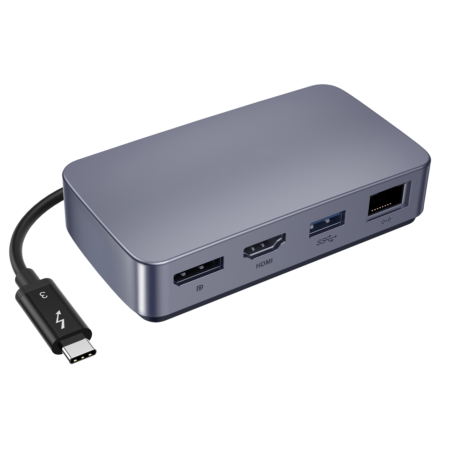 USB C HDMI HUB Adapter 4K 60hz, DP, Gigabit Ethernet, USB 3.0, Thunder