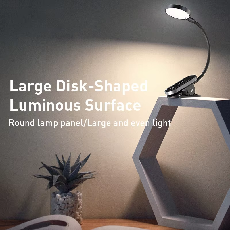 Baseus Portable Desk Lamp LED Mini Clip USB Rechargeable Table Lamp St — photo 2