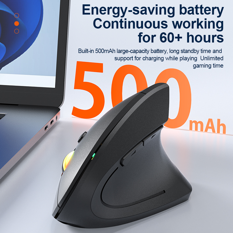 2.4GHz Bluetooth Wireless Mouse Rechargeable Vertical Mice Ergonomic 3 — photo 2