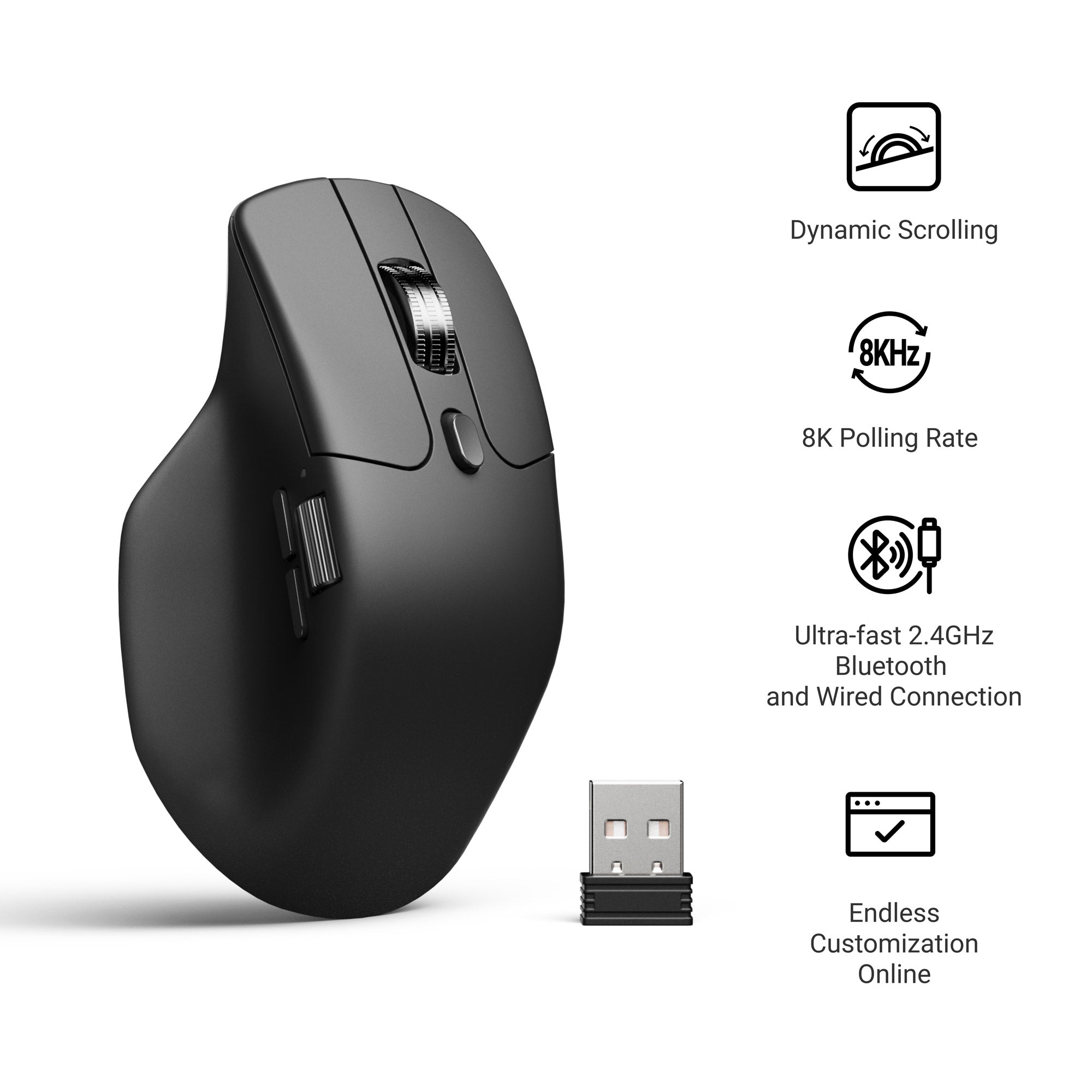 Keychron M6 Wireless Mouse All Silent Micro Switch PixArt 3950 Sensor  — photo 5