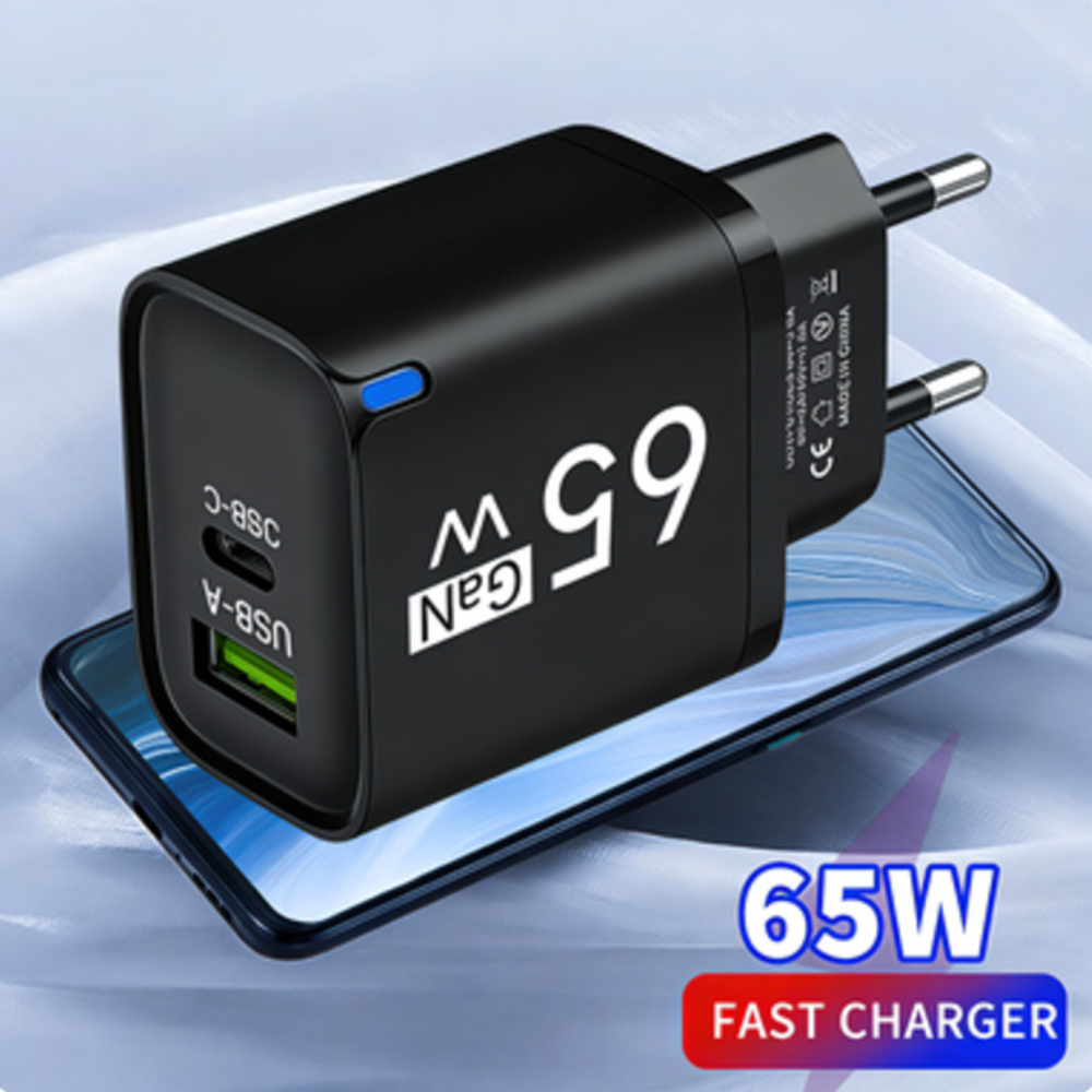 USB 65W Fast Charging Charger Type C High Speed Charge Mobile Phone Wa