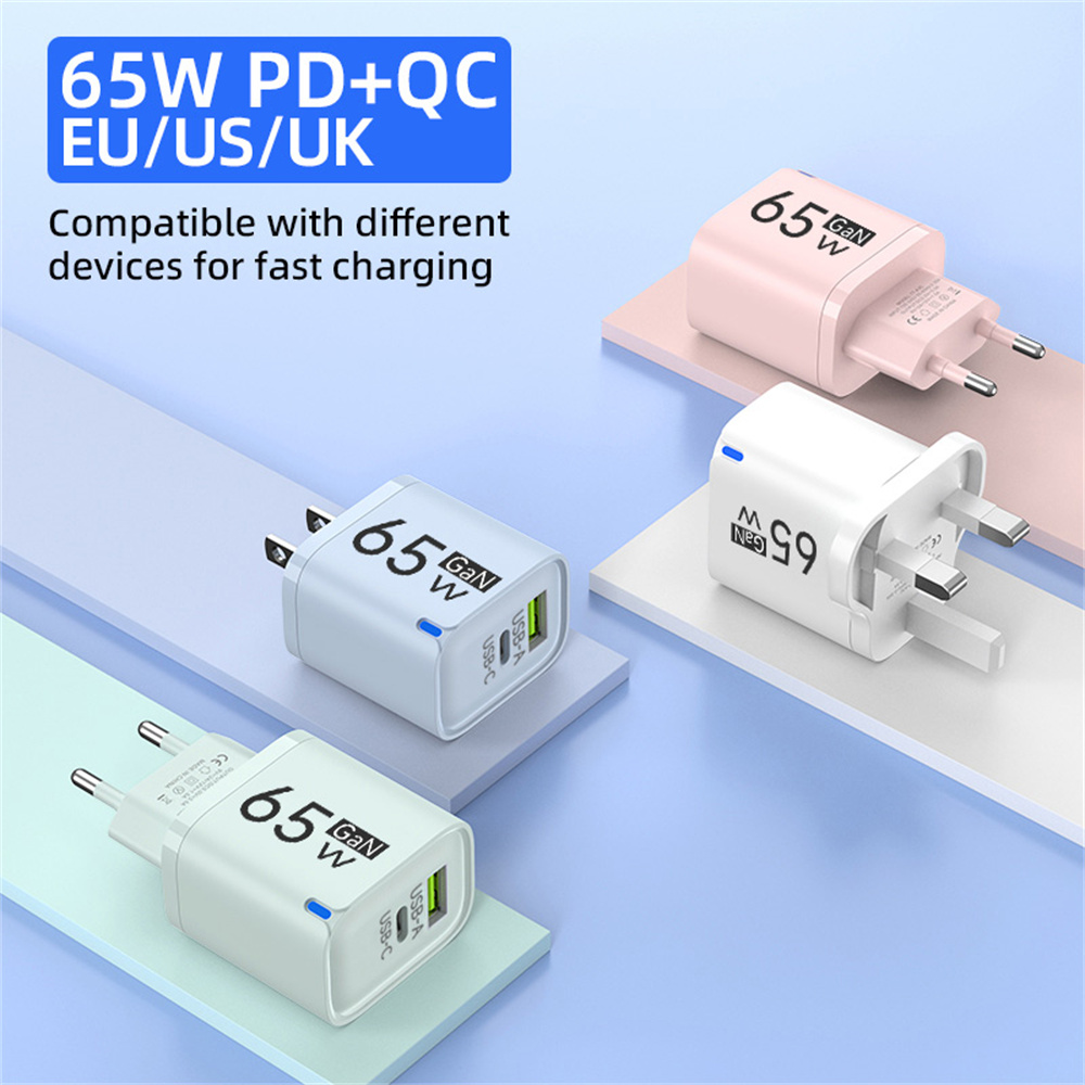 USB 65W Fast Charging Charger Type C High Speed Charge Mobile Phone Wa — photo 2