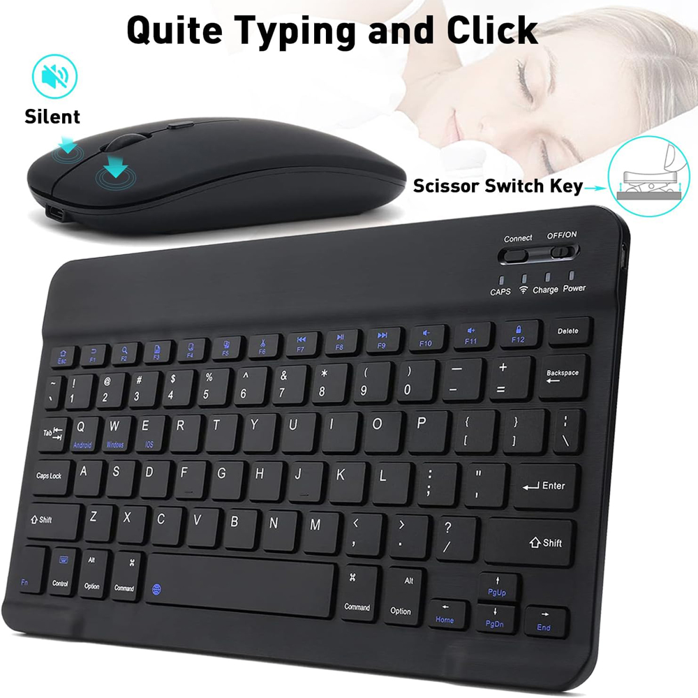 10 lnch Wireless  Bluetooth Mini Keyboard For iPad Phone Tablet Portab — photo 3
