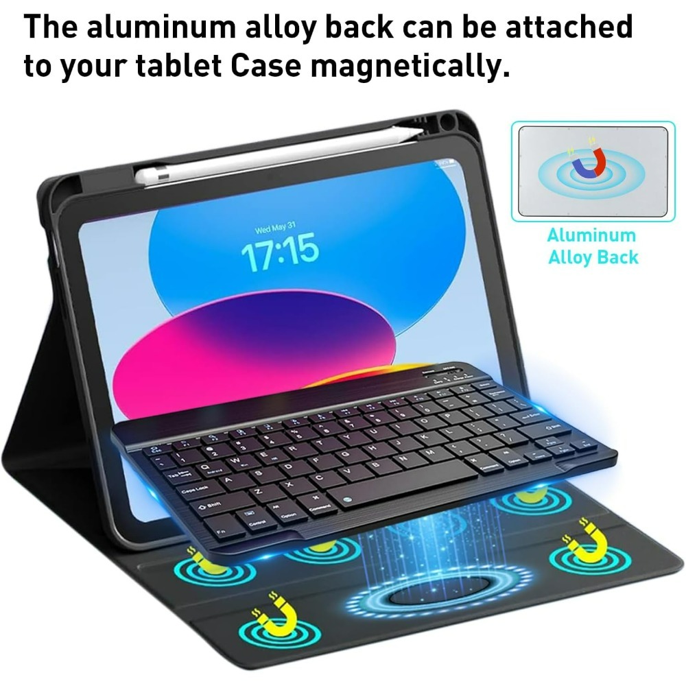 10 lnch Wireless  Bluetooth Mini Keyboard For iPad Phone Tablet Portab — photo 5