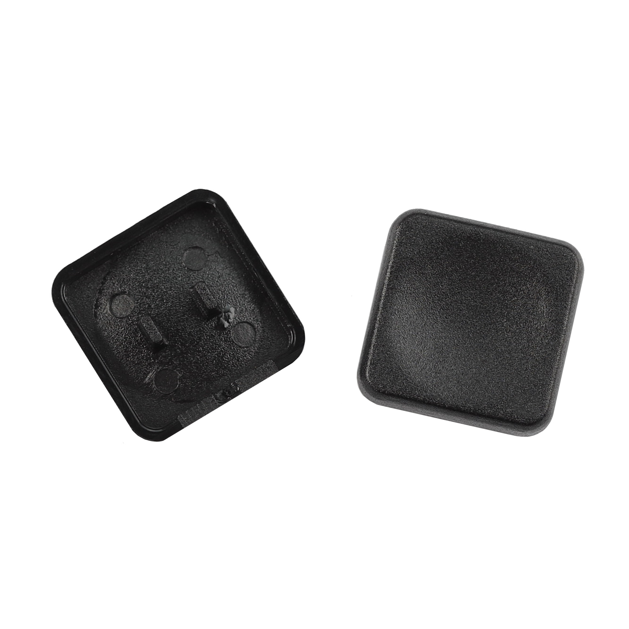 YMDK Square Round 1u Low Profile Blank Black White Keycaps PBT Material DIY for 1350 Switc