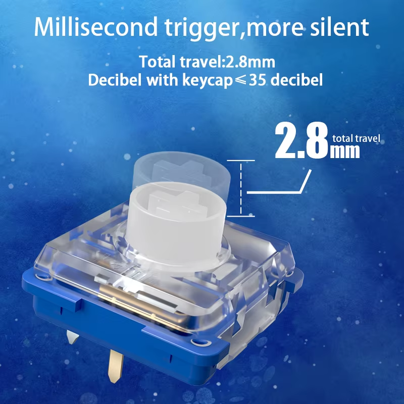 Kailh Deep Sea Silent Mini Hitbox Switch 1353 Islet Low Profile Linear — photo 2