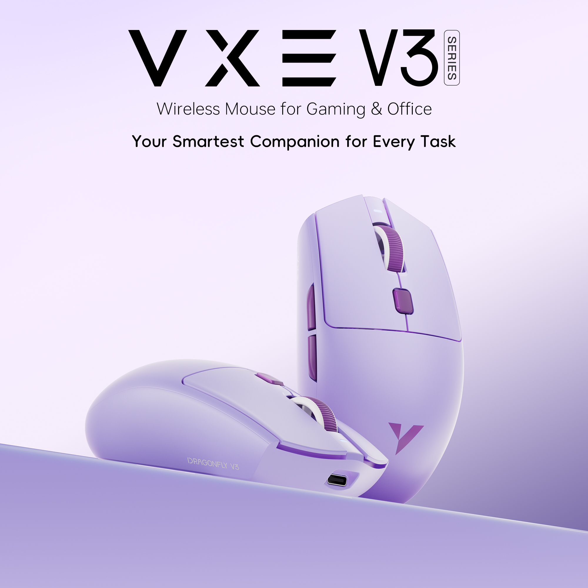 ATK VXE Dragonfly V3 PRO Bluetooth Gaming Mouse PAW3395SE 2.4G Wireles