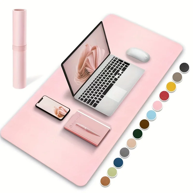 1 Pcs Large Size 600*300mm Office Desk Protector Mat PU Leather Waterp