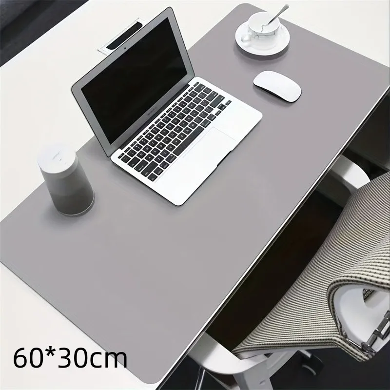 1 Pcs Large Size 600*300mm Office Desk Protector Mat PU Leather Waterp — photo 4