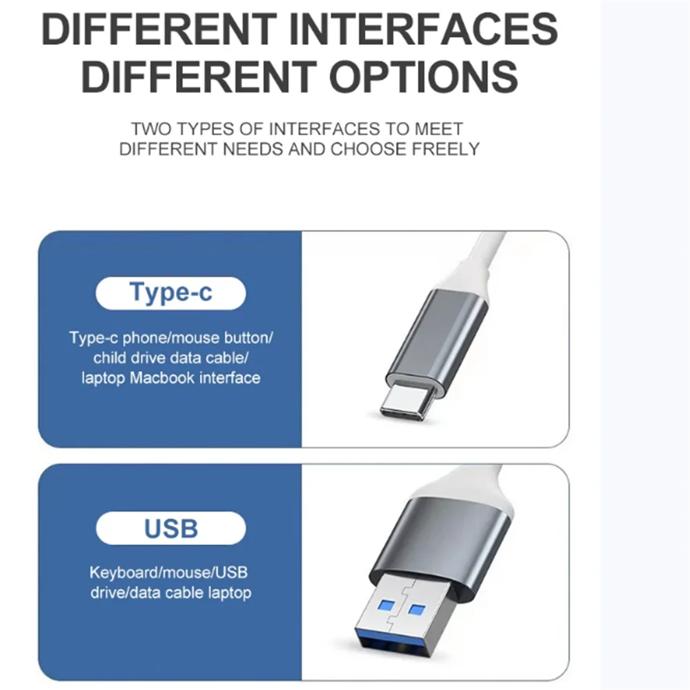 4 Ports Type C Hub One Drag Four Expanders High Speed 5Gbps Multi USB  — photo 3