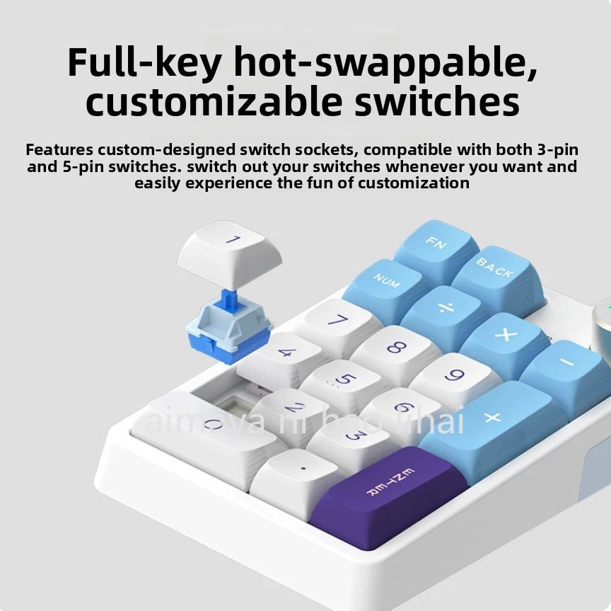Kzzi K20 Mini Keypad Three Mode Bluetooth Wireless M