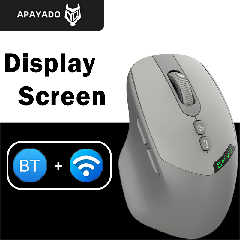 T02 Dual-mode Wireless Silent Mouse with Bluetooth 2.4G, DPI Adjustment, 500mAh Battery, D