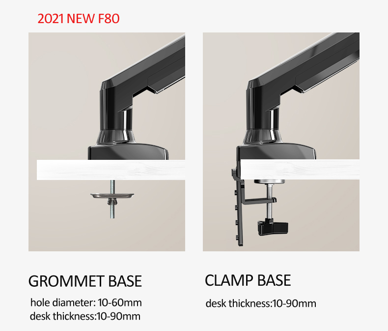 NEW NB F80 17-30' Desktop LED LCD Monitor Holder Arm Gas Spring Full M — photo 4