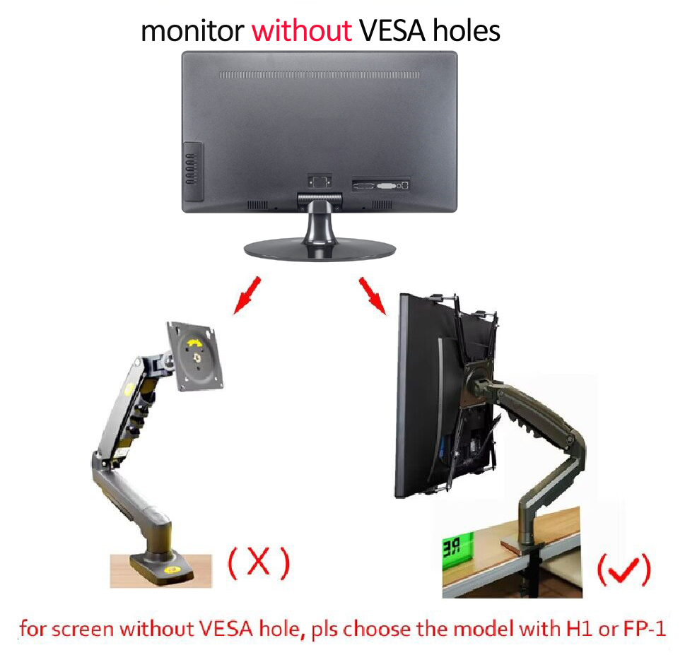 NEW NB F80 17-30' Desktop LED LCD Monitor Holder Arm Gas Spring Full M — photo 6