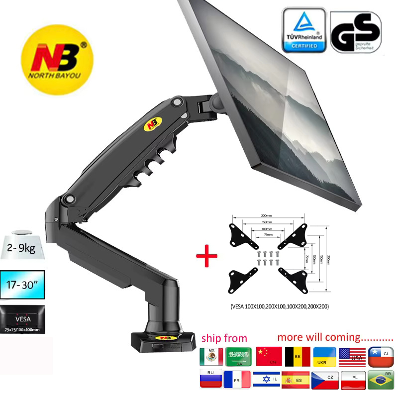 NEW NB F80 17-30' Desktop LED LCD Monitor Holder Arm